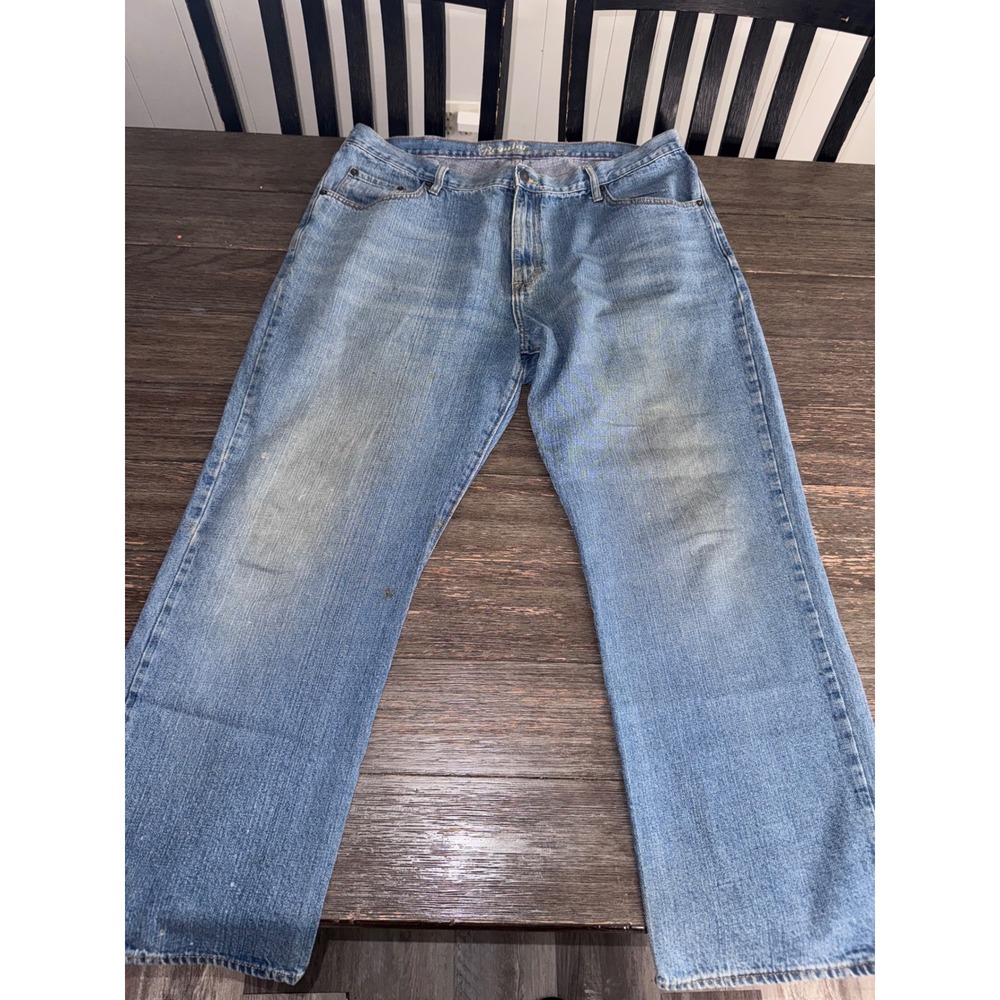 Old Navy Regular Fit Jeans Mens 42x30 Medium Wash Straight Leg Denim Blue